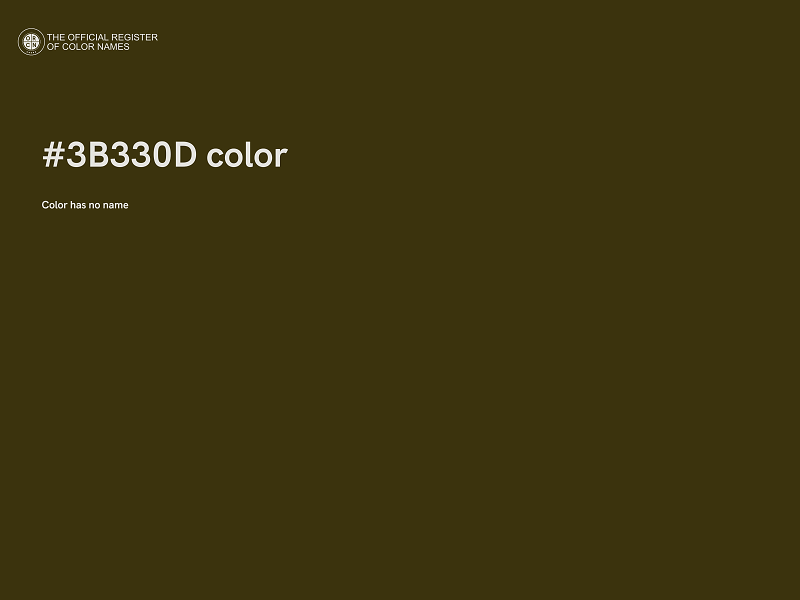 #3B330D color image