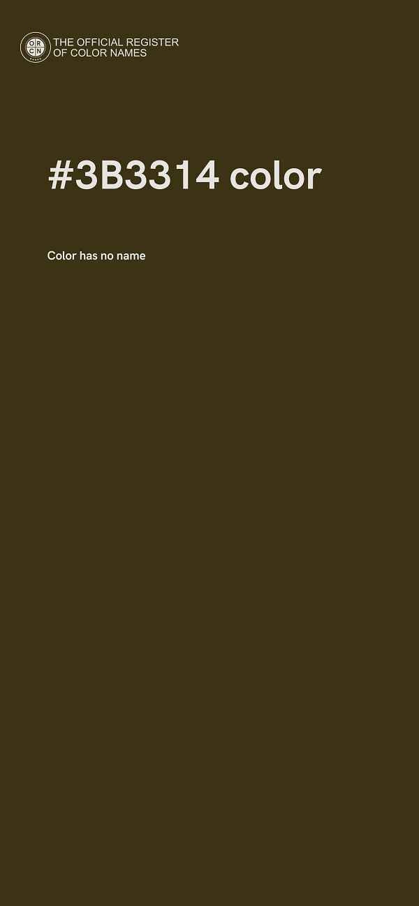 #3B3314 color image