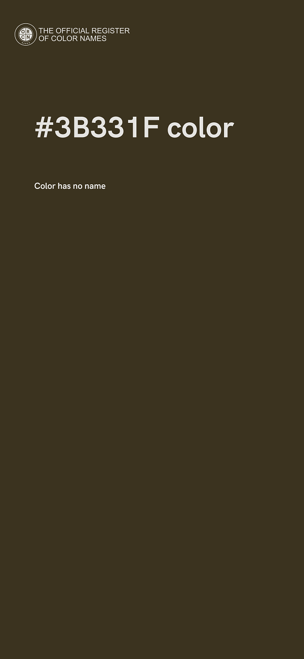#3B331F color image