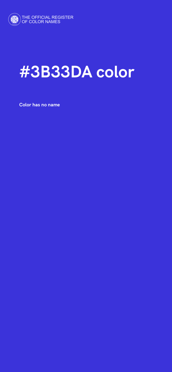 #3B33DA color image