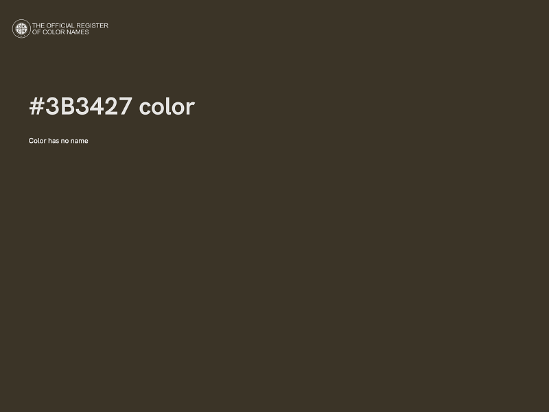 #3B3427 color image