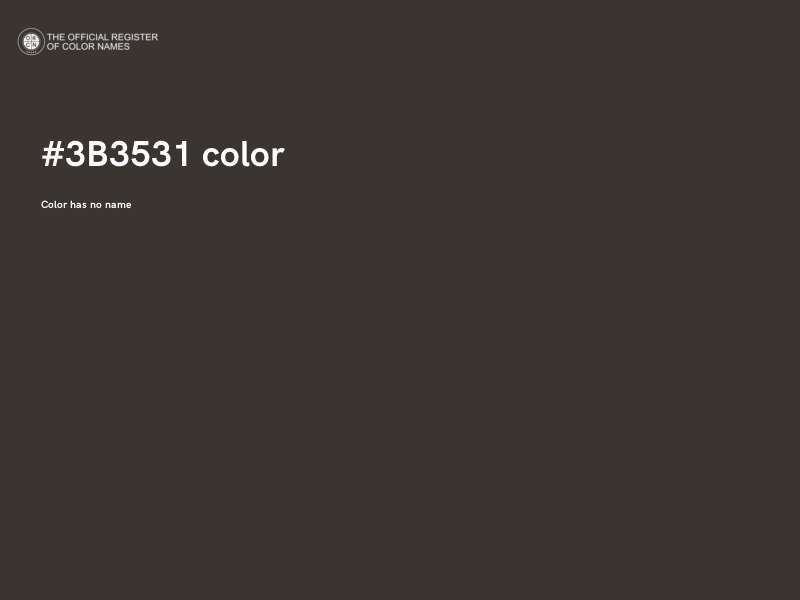 #3B3531 color image