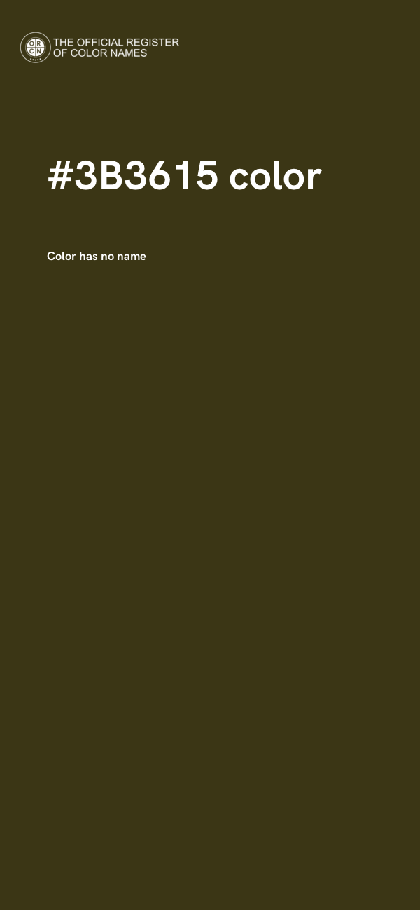 #3B3615 color image