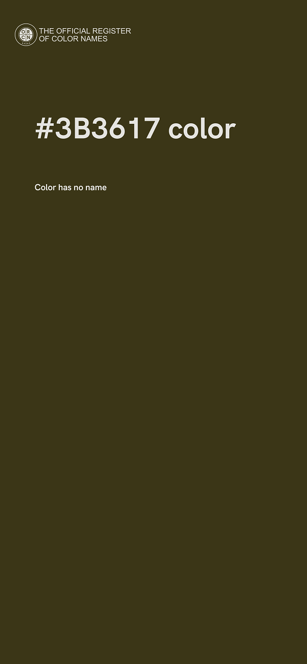 #3B3617 color image
