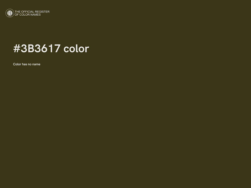 #3B3617 color image