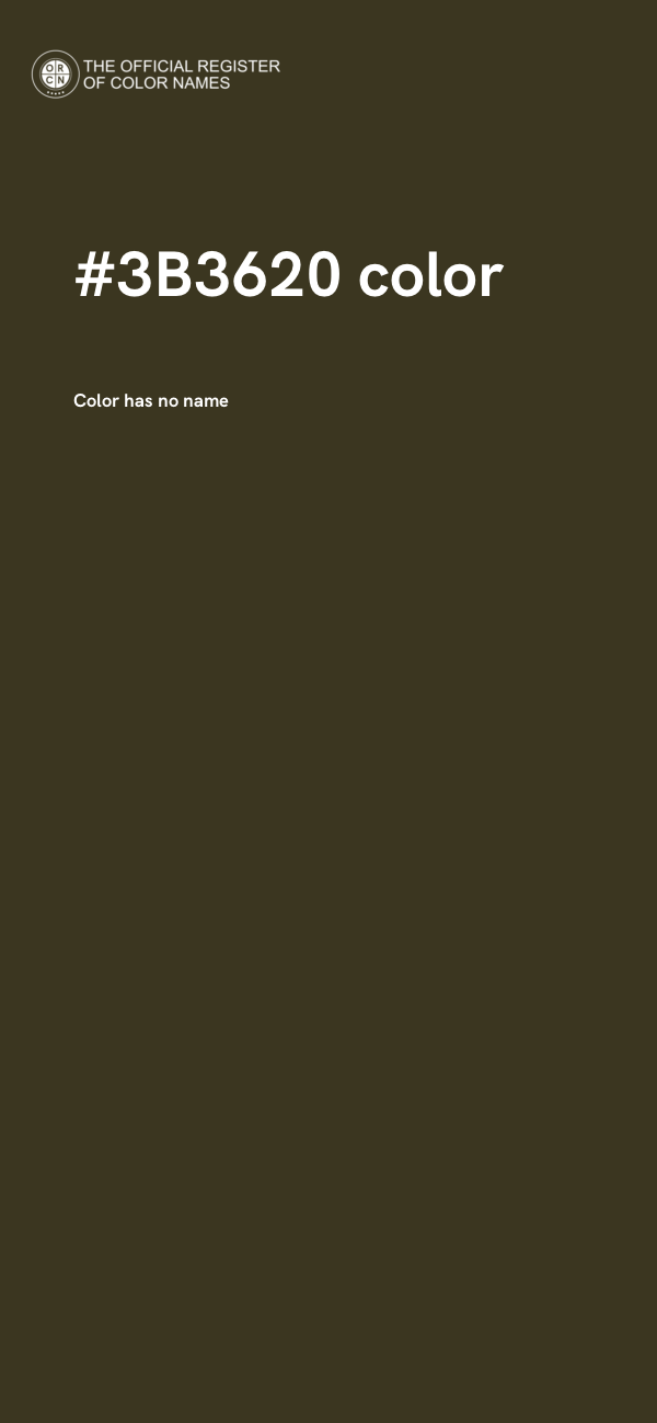 #3B3620 color image