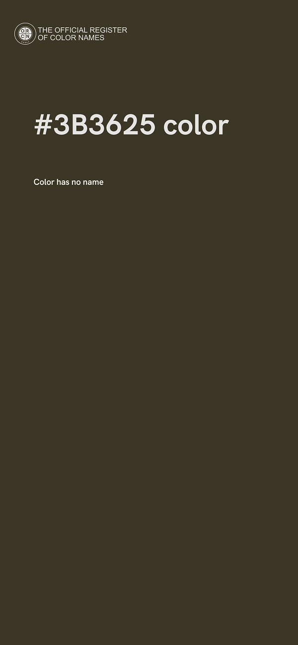 #3B3625 color image