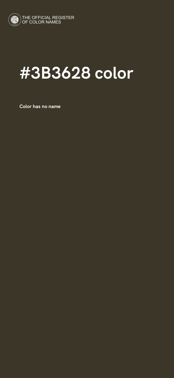 #3B3628 color image