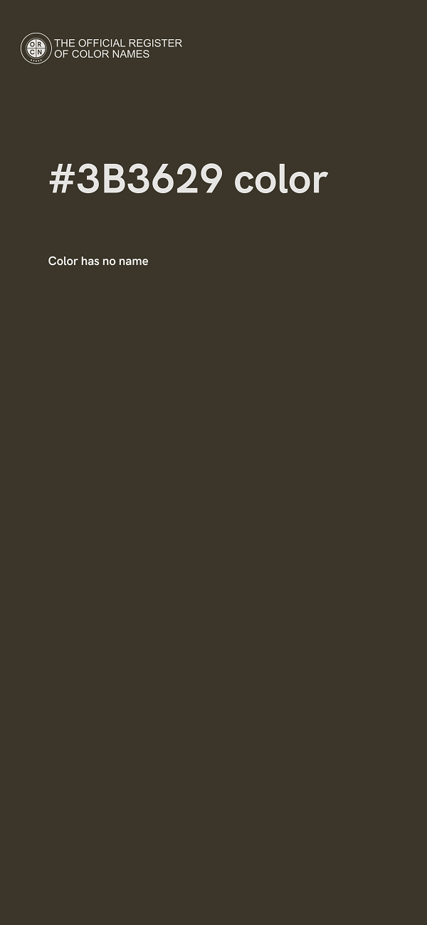#3B3629 color image