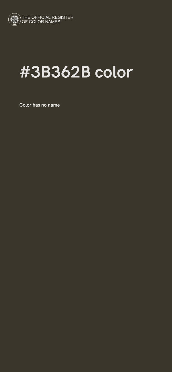 #3B362B color image
