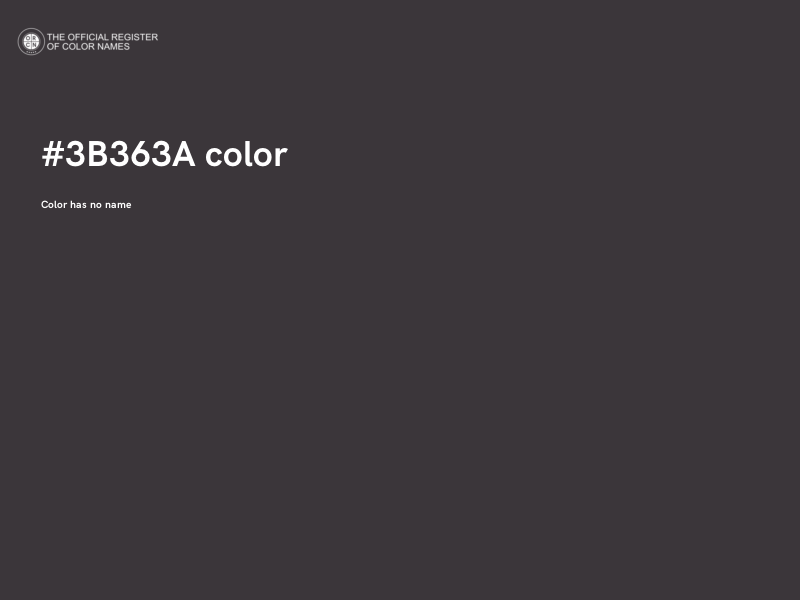 #3B363A color image