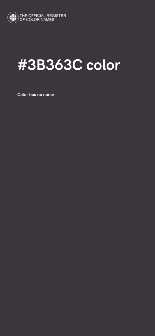 #3B363C color image