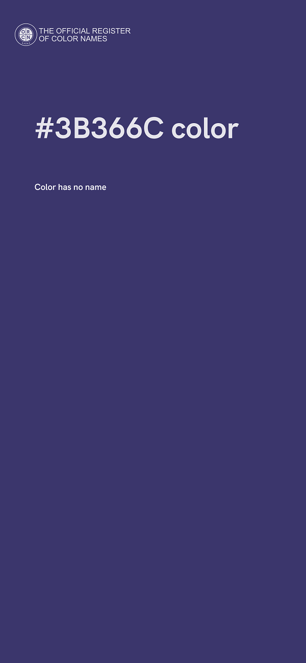 #3B366C color image