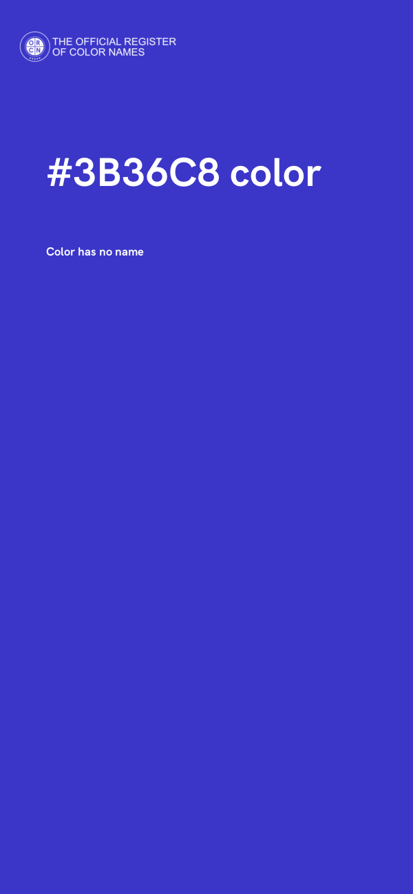 #3B36C8 color image