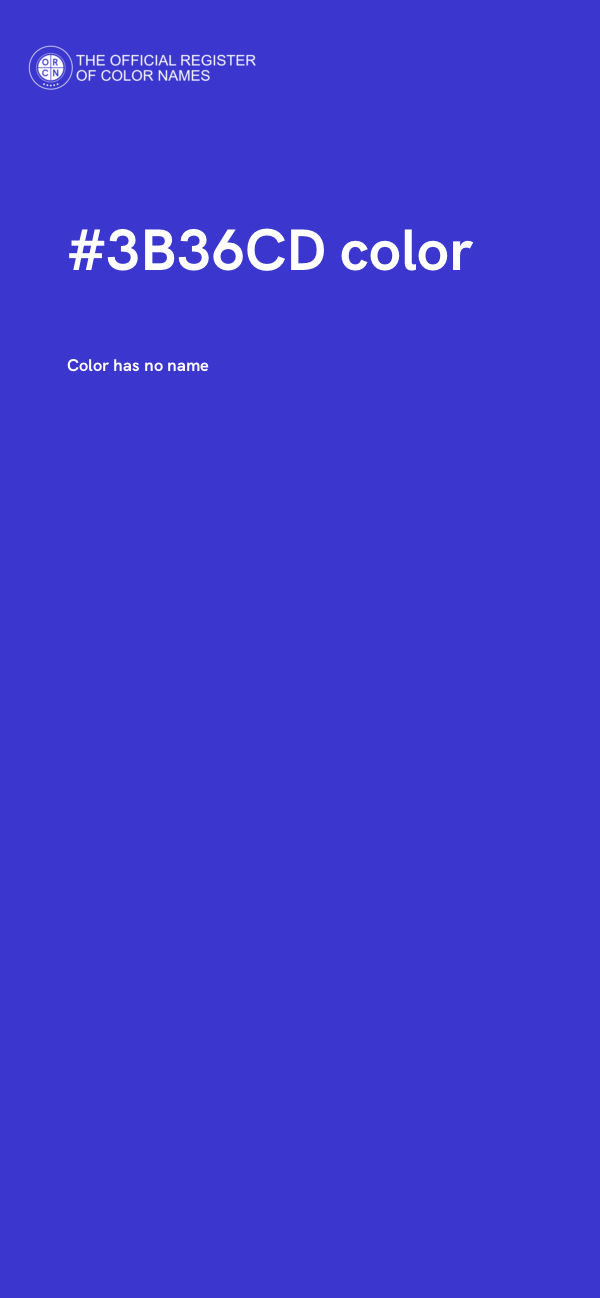 #3B36CD color image