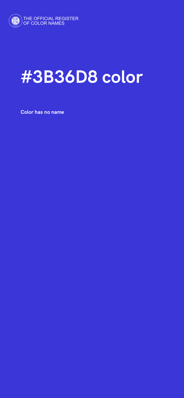 #3B36D8 color image