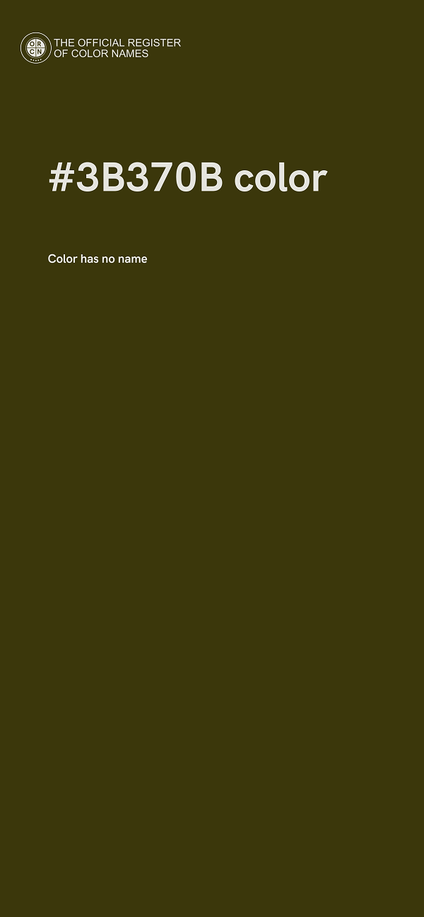 #3B370B color image