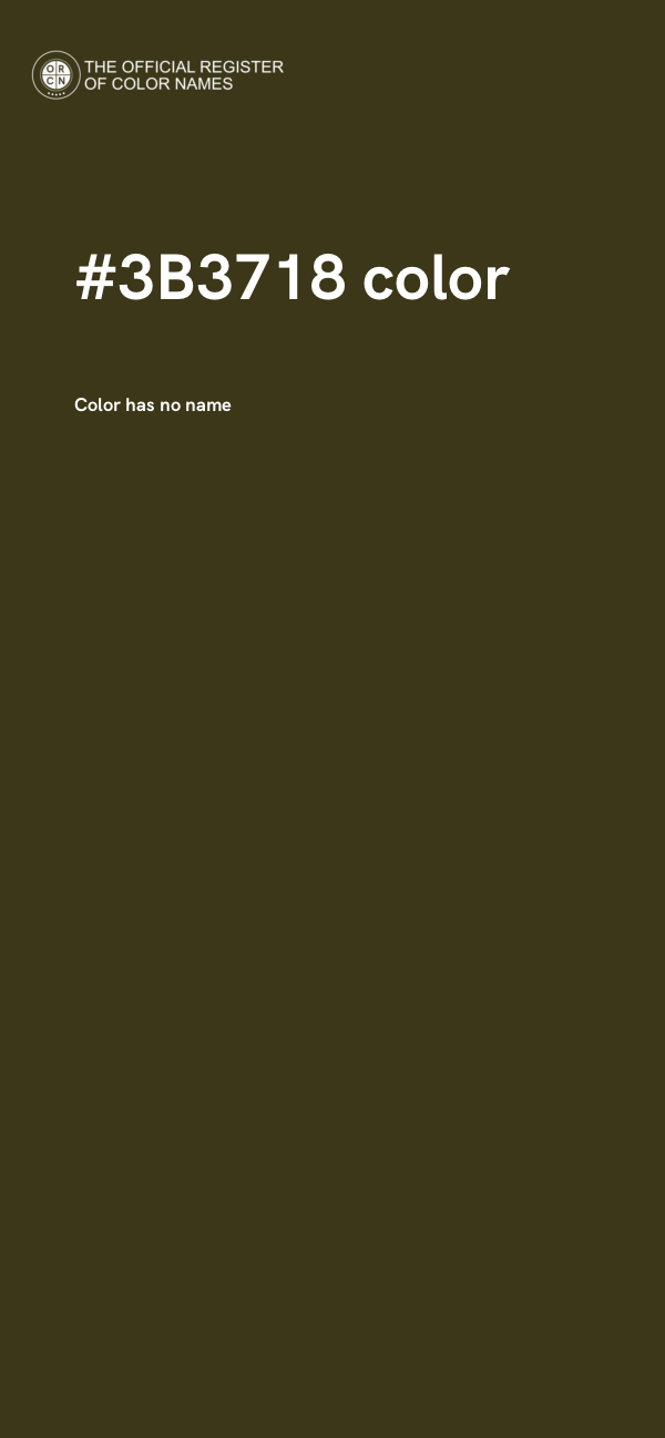 #3B3718 color image
