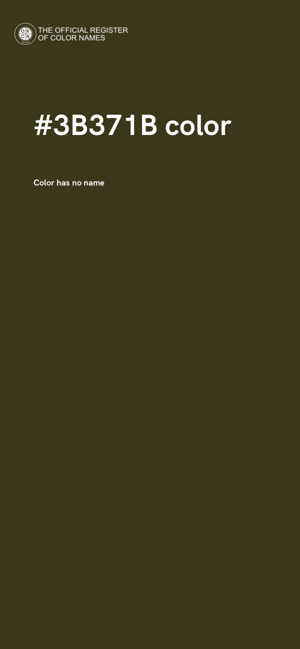 #3B371B color image