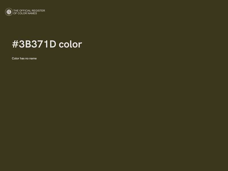 #3B371D color image