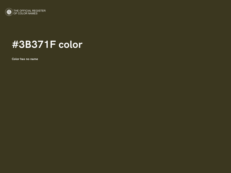 #3B371F color image