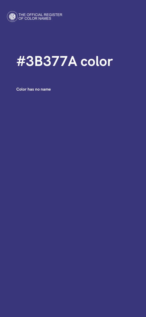 #3B377A color image