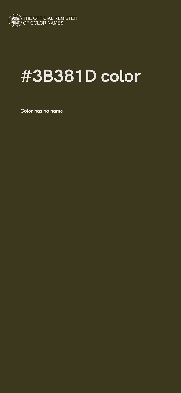 #3B381D color image