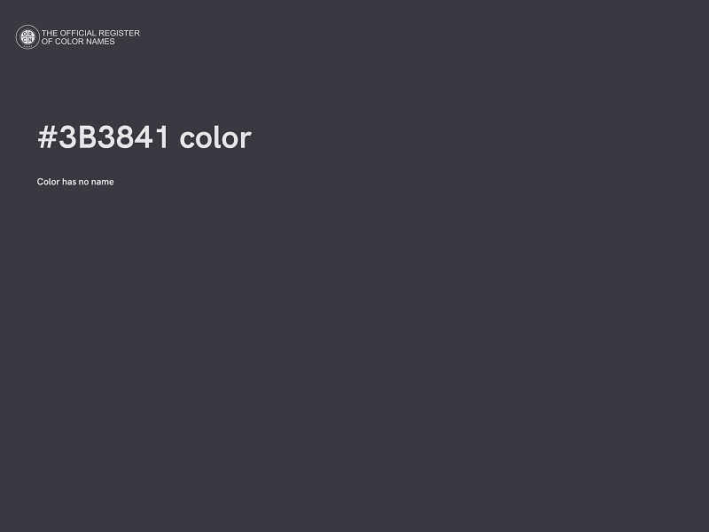#3B3841 color image