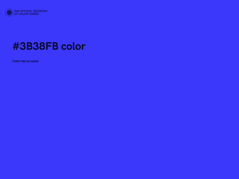 #3B38FB color image