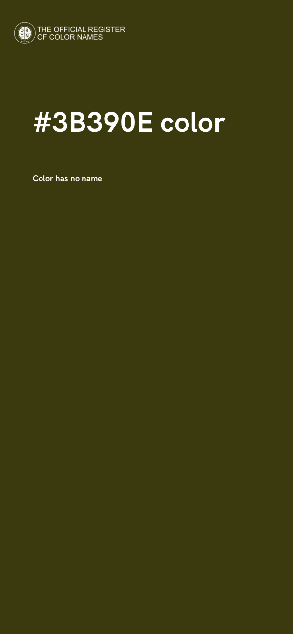 #3B390E color image