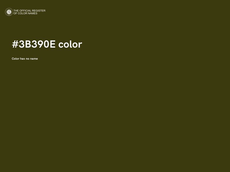 #3B390E color image