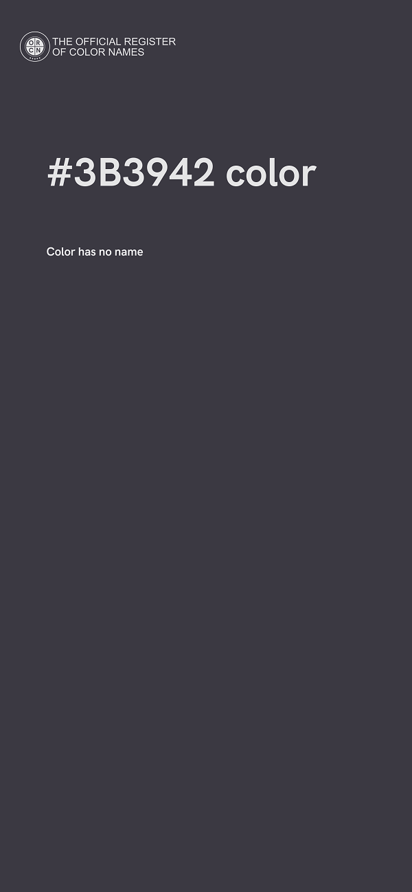 #3B3942 color image