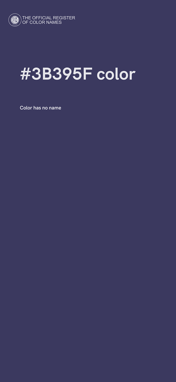 #3B395F color image