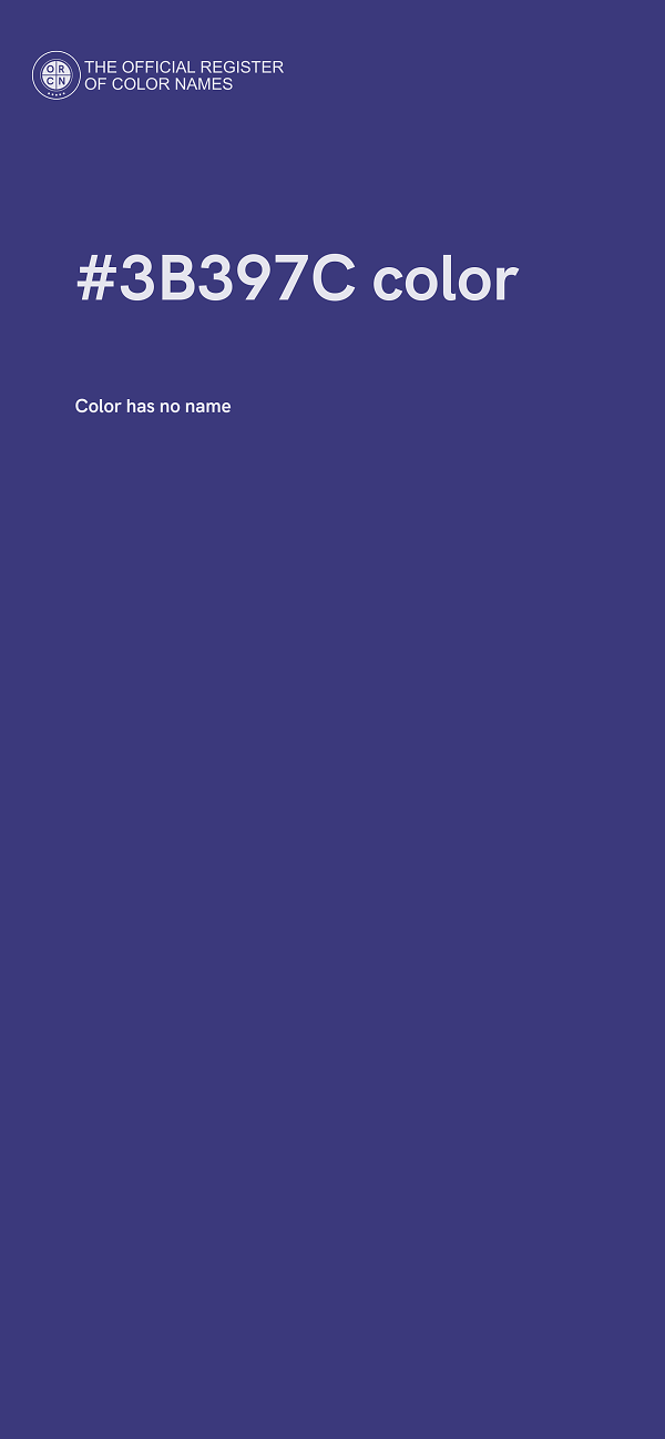 #3B397C color image
