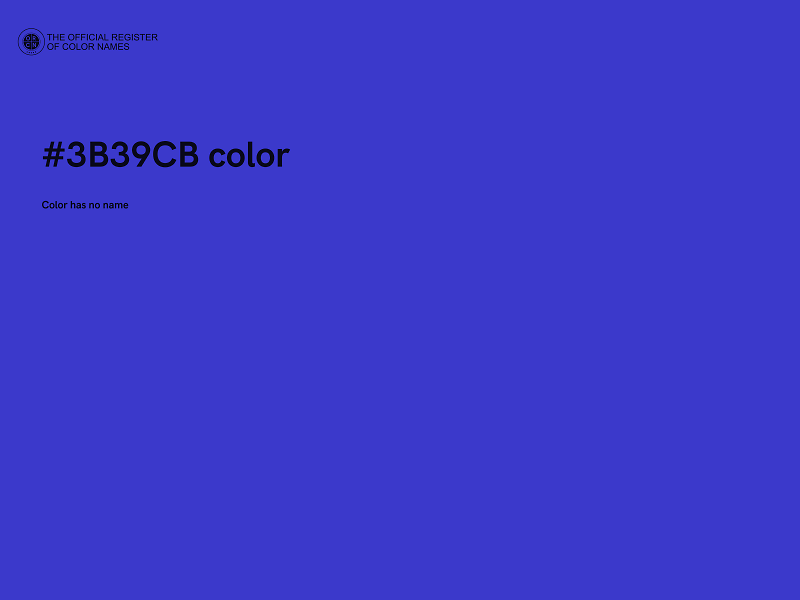#3B39CB color image