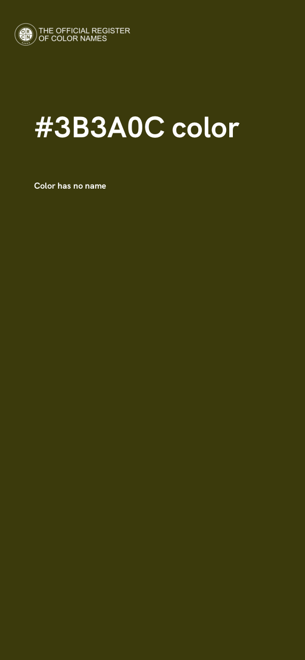 #3B3A0C color image