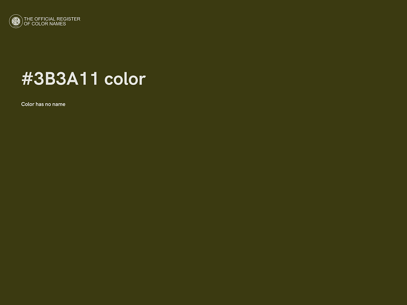 #3B3A11 color image