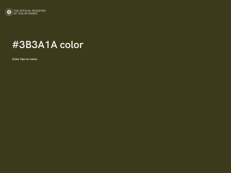 #3B3A1A color image