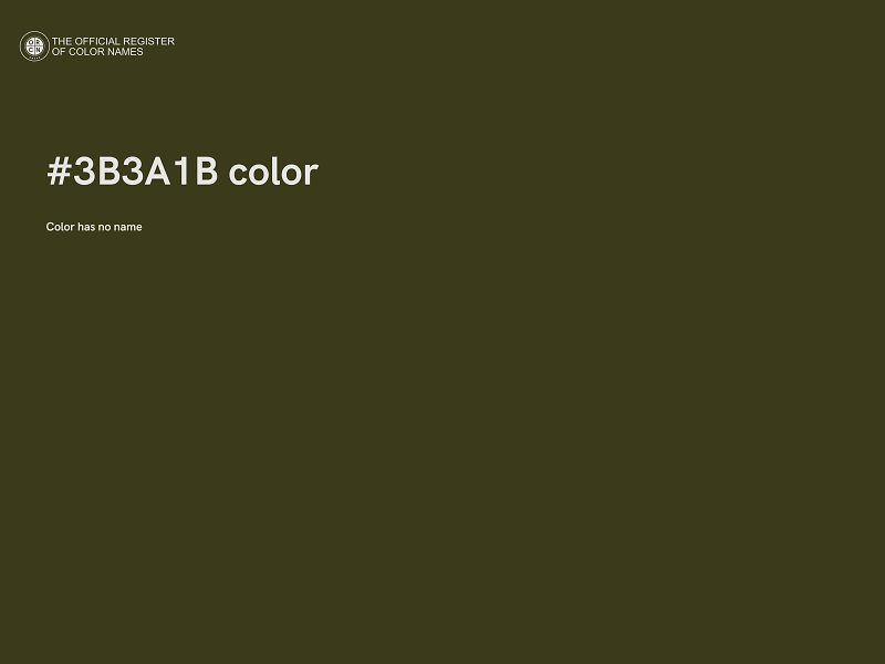 #3B3A1B color image