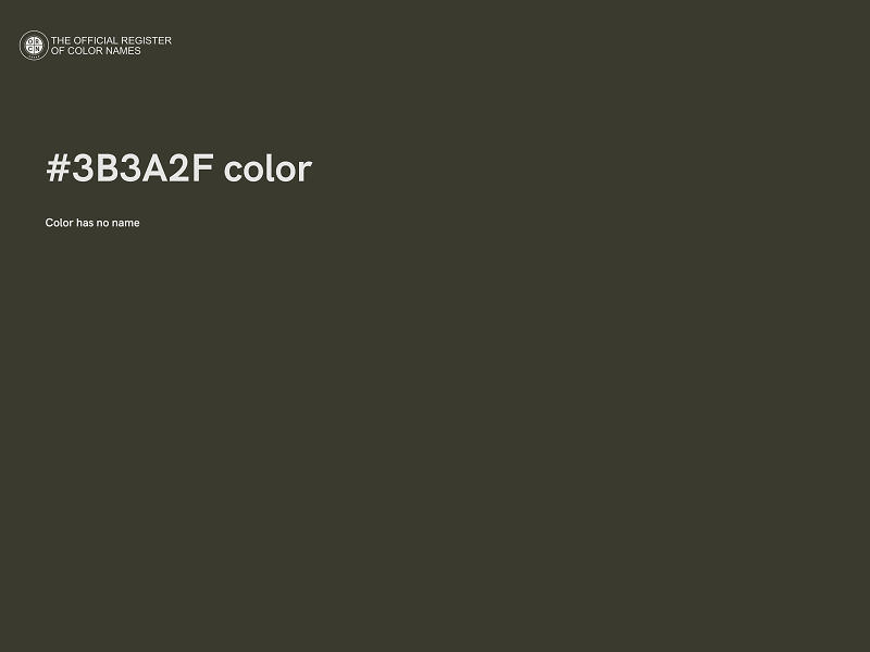 #3B3A2F color image