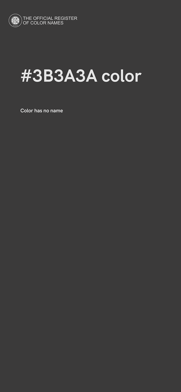 #3B3A3A color image
