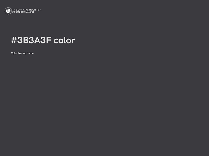 #3B3A3F color image