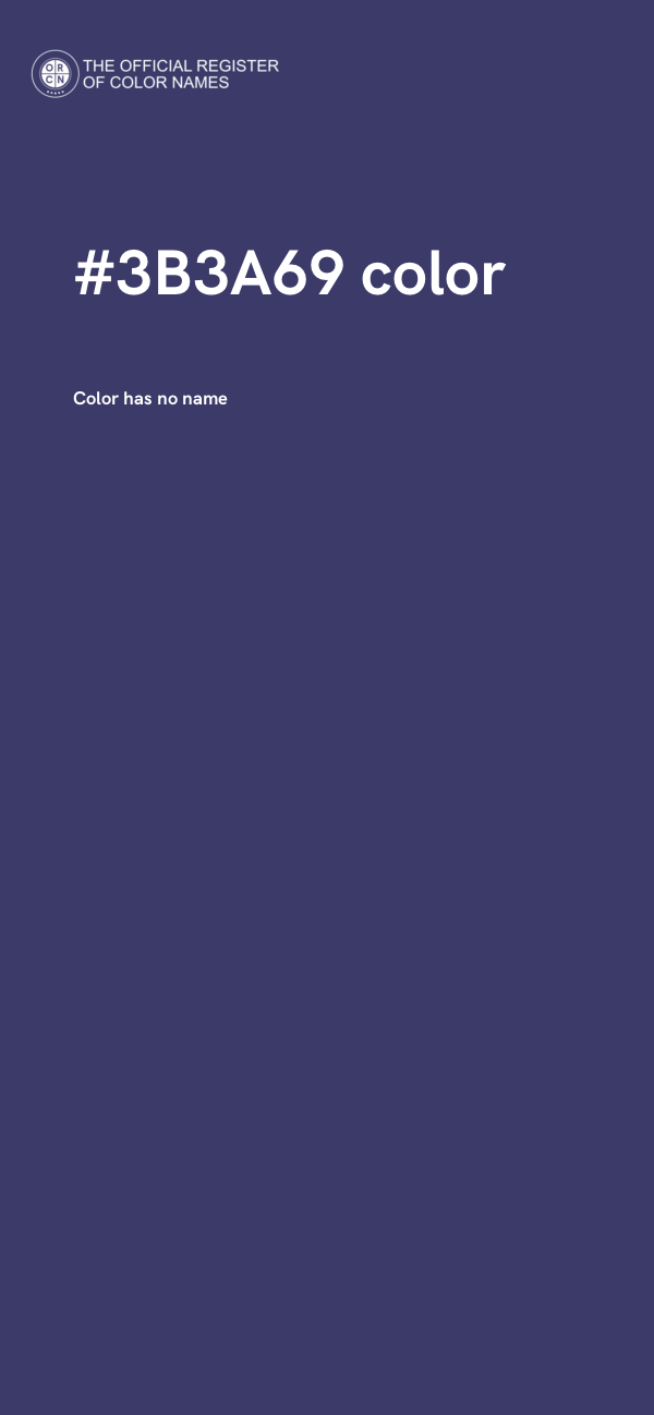 #3B3A69 color image