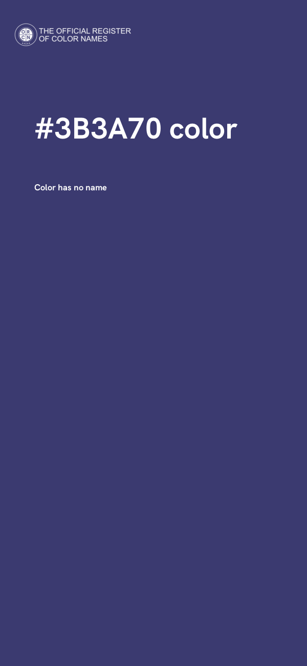 #3B3A70 color image