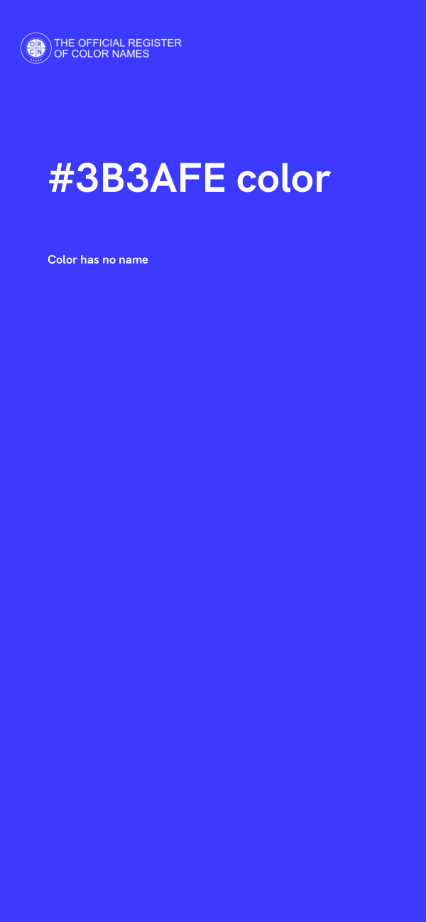 #3B3AFE color image