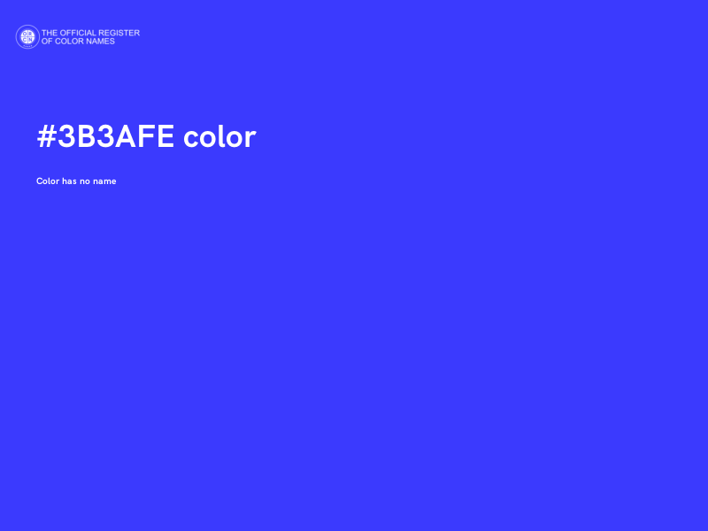 #3B3AFE color image