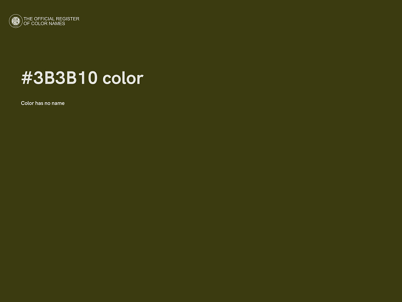 #3B3B10 color image