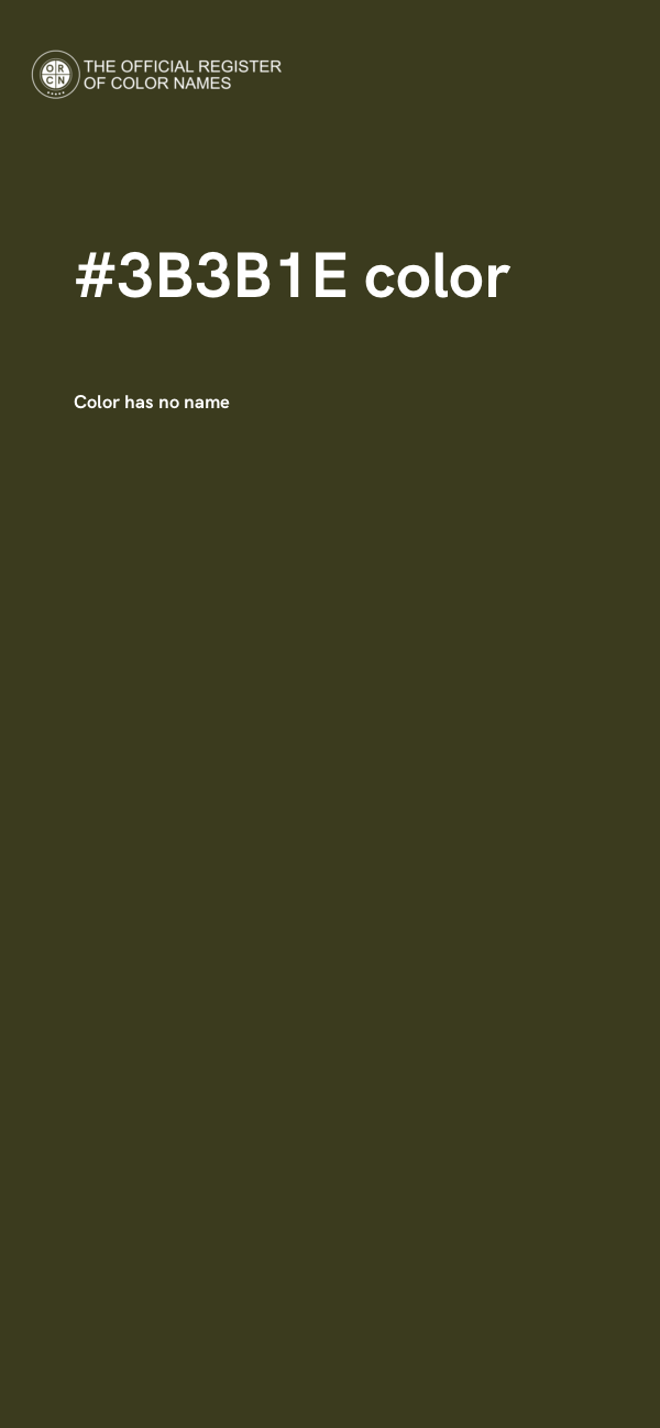 #3B3B1E color image