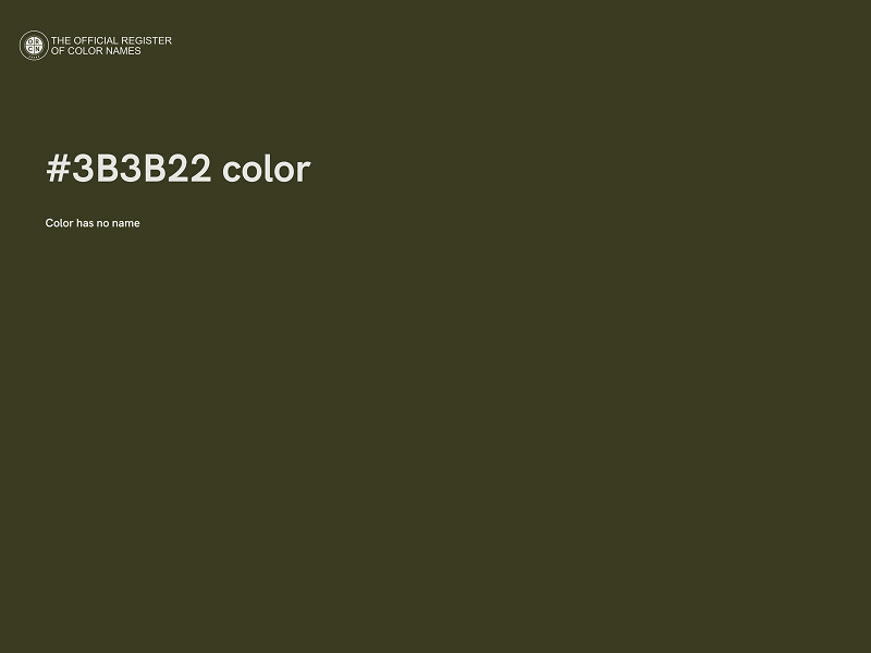 #3B3B22 color image