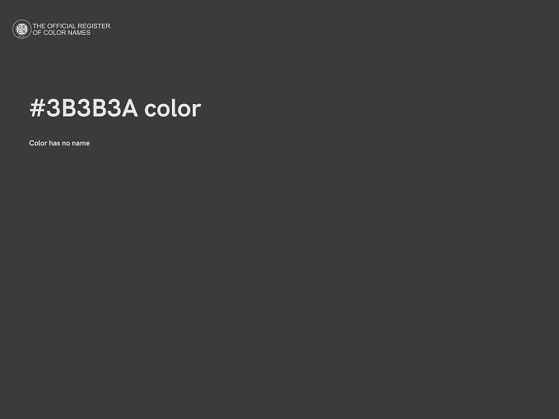 #3B3B3A color image